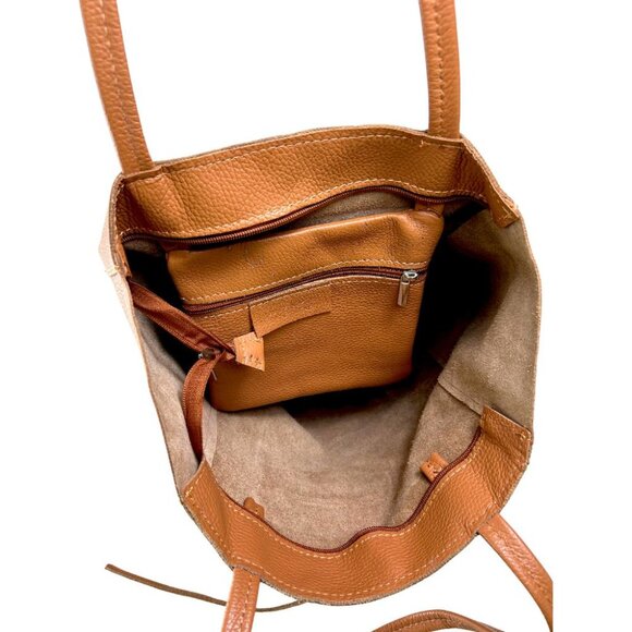 Ivan Troy Tania Brown Women's Italian Leather Outdoor Travel & Shoulder Bag - Picture 9 of 14